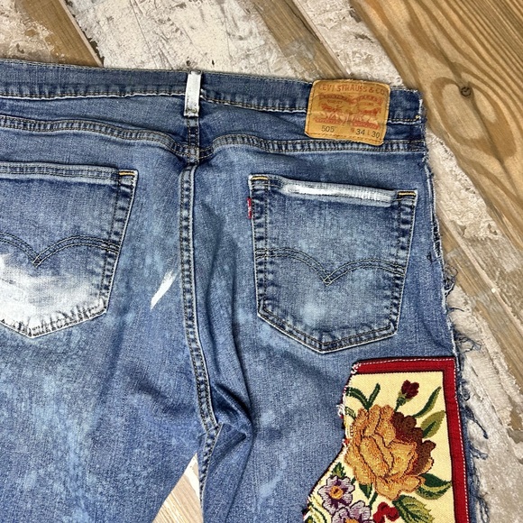 UpCycled Reworked Handmade Vintage Levi’s Jeans like Magnolia Pearl Jaded Gypsy - Picture 5 of 8